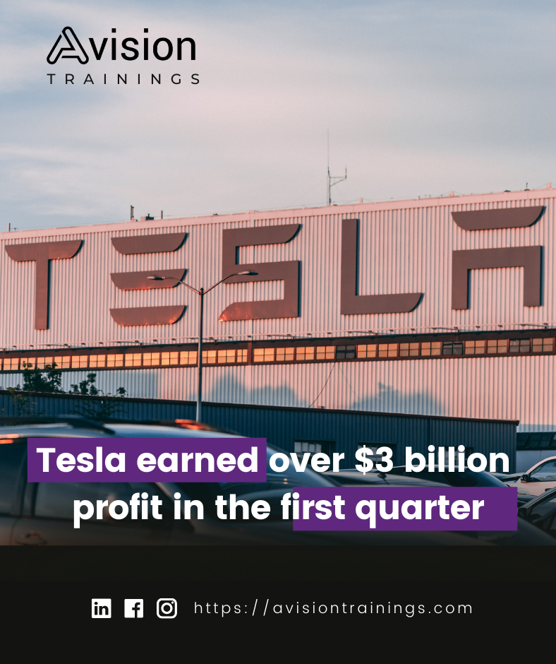 Tesla earned over $3 billion in profit in the first quarter										