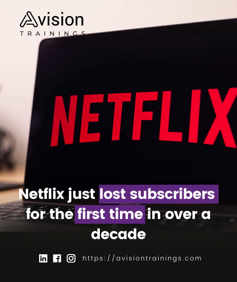 Netflix just lost subscribers for the first time in over a decade
