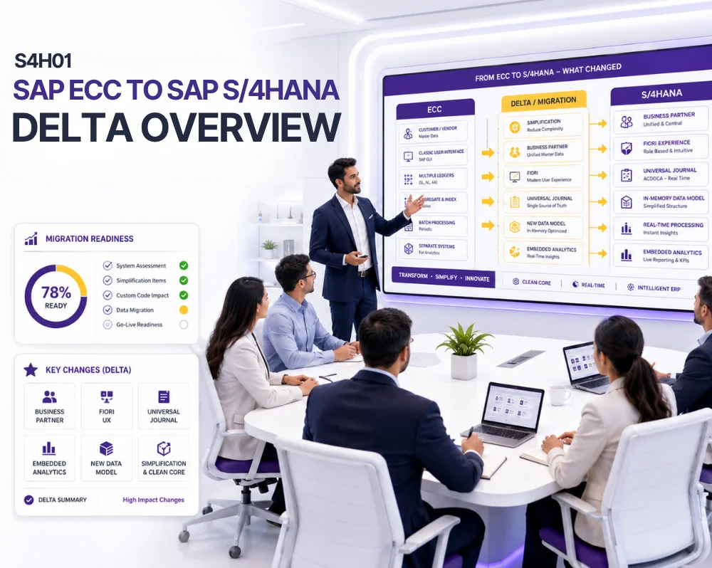 S4H01 - SAP ECC to SAP S/4HANA Delta Overview